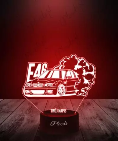 Lampka LED 3D Plexido Samochód BMW Seria 3 E46 - 2
