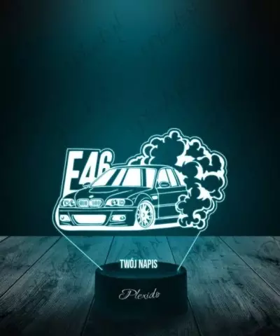 Lampka LED 3D Plexido Samochód BMW Seria 3 E46 - 3