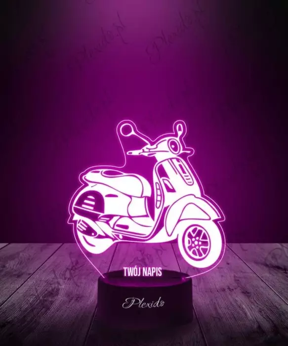 Lampka LED 3D Plexido Skuter Miejski - 1