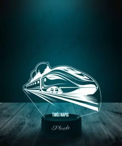 Lampka LED 3D Plexido Pociąg Pośpieszny - 2