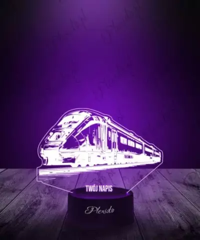 Lampka LED 3D Plexido Pociąg Nowoczesny - 2