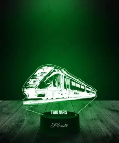 Lampka LED 3D Plexido Pociąg Nowoczesny - 3