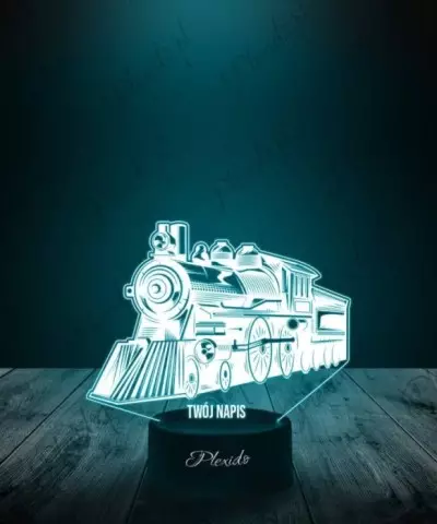 Lampka LED 3D Plexido Pociąg Lokomotywa - 2