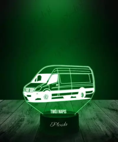 Lampka LED 3D Plexido Samochód Dostawczy - 3