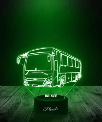 Lampka LED 3D Plexido Prezent Autobus Man - 2