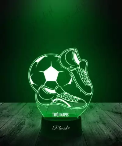 Lampka LED 3D Plexido Prezent Sport Piłka Nożna Korki - 3