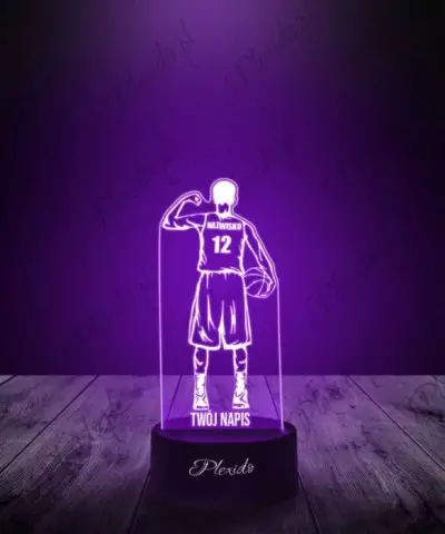 Lampka LED 3D Plexido Prezent Koszykarz z Piłką - 3