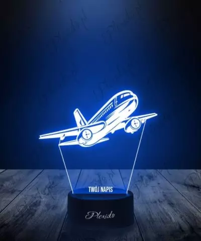 Lampka LED 3D Plexido Prezent Pasażerski Samolot - 2