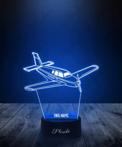 Lampka LED 3D Plexido Prezent Samolot Awionetka - 1