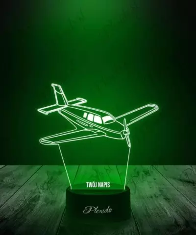 Lampka LED 3D Plexido Prezent Samolot Awionetka - 2