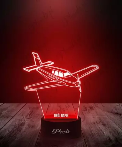 Lampka LED 3D Plexido Prezent Samolot Awionetka - 3