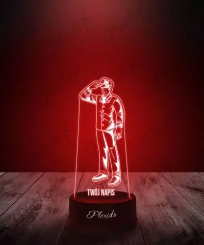 Lampka LED 3D Plexido Prezent Zawód Konduktor - 2