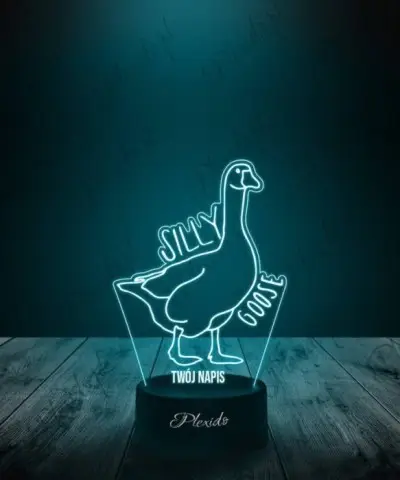 Lampka LED 3D Plexido Prezent Gęś Silly Goose - 3
