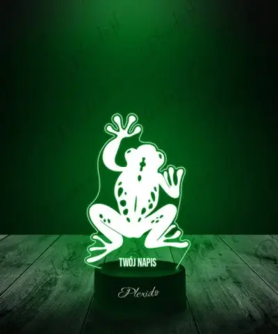 Lampka LED 3D Plexido Prezent Zwierzęta Żaba - 3