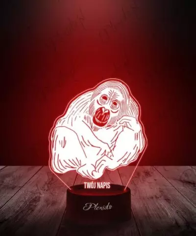 Lampka LED 3D Plexido Prezent Małpa Orangutan - 2
