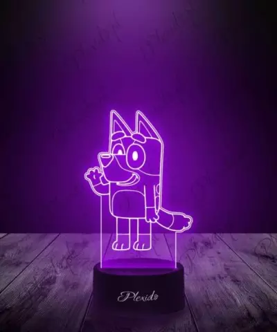 Lampka LED 3D Plexido Prezent Bajka Bluey - 2
