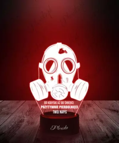 Lampka LED 3D Plexido Prezent Vixa Maska Przeciwgazowa - 2