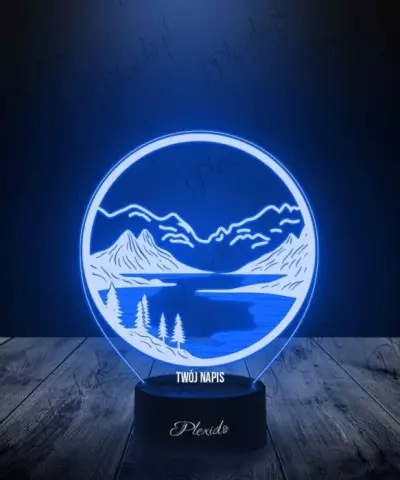 Lampka LED 3D Plexido Prezent Góry Krajobraz - 2