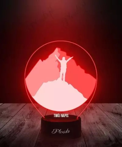 Lampka LED 3D Plexido Prezent Szczyt Gór - 2