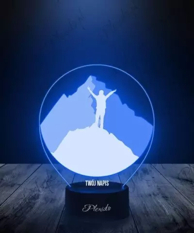 Lampka LED 3D Plexido Prezent Szczyt Gór - 3