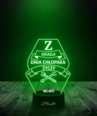 Lampka LED 3D Plexido Prezent Okazja Dzień Chłopaka - 2