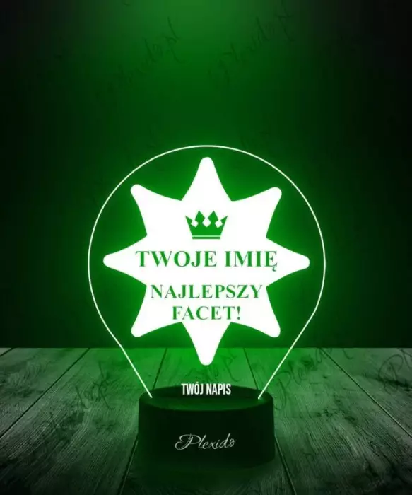 Lampka LED 3D Plexido Prezent Dzień Mężczyzny Upominek - 1