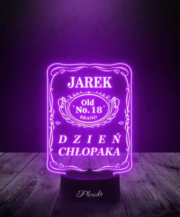 Lampka LED 3D Plexido Prezent Upominek Dzień Chłopaka - 1