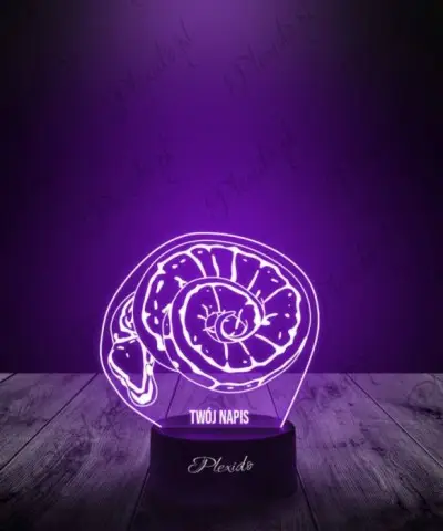 Lampka LED 3D Plexido Prezent Wąż Pyton Królewski - 3