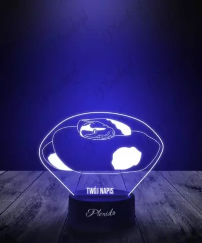 Lampka LED 3D Plexido Prezent Pyton Królewski Wąż - 2