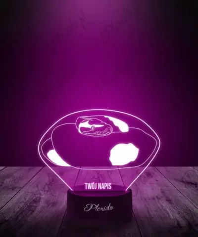 Lampka LED 3D Plexido Prezent Pyton Królewski Wąż - 3