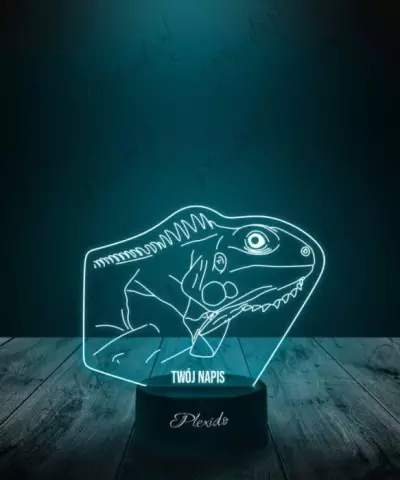 Lampka LED 3D Plexido Prezent  Jaszczurka Legwan - 2
