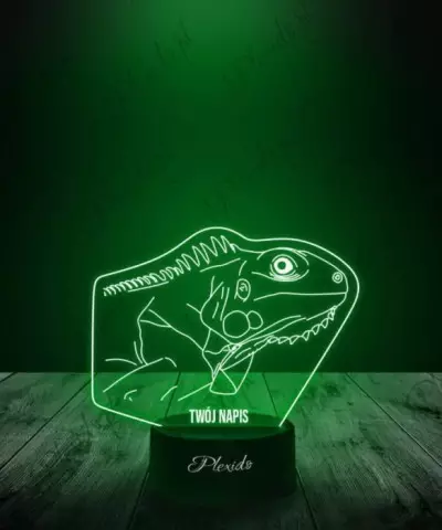 Lampka LED 3D Plexido Prezent  Jaszczurka Legwan - 3