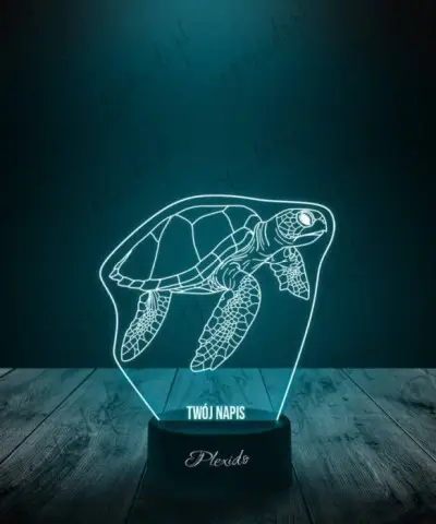 Lampka LED 3D Plexido Prezent Gad Żółw Morski - 2