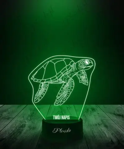 Lampka LED 3D Plexido Prezent Gad Żółw Morski - 3