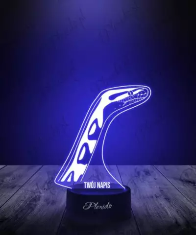 Lampka LED 3D Plexido Prezent Wąż Pyton - 3