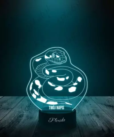 Lampka LED 3D Plexido Prezent Gad Boa Dusiciel - 1