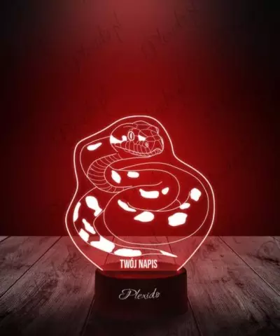 Lampka LED 3D Plexido Prezent Gad Boa Dusiciel - 2