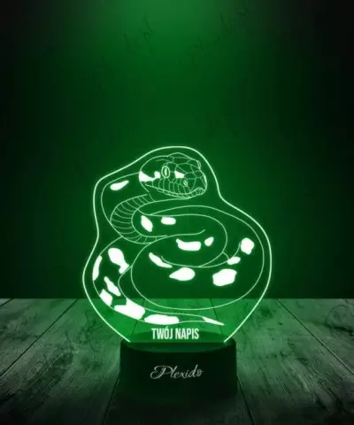 Lampka LED 3D Plexido Prezent Gad Boa Dusiciel - 3