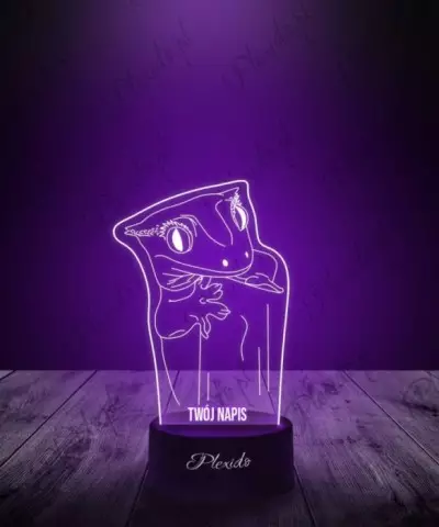 Lampka LED 3D Plexido Prezent  Jaszczurka Orzęsiona - 2