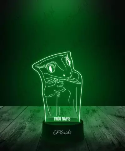 Lampka LED 3D Plexido Prezent  Jaszczurka Orzęsiona - 3