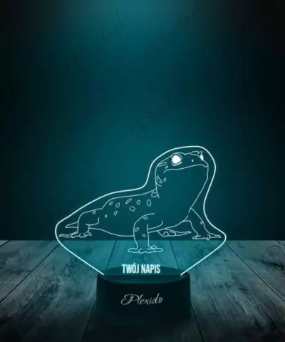 Lampka LED 3D Plexido Prezent Gekon Lamparci - 3