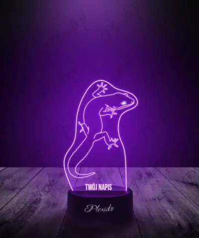 Lampka LED 3D Plexido Prezent Jaszczurka Gekon Lamparci - 3