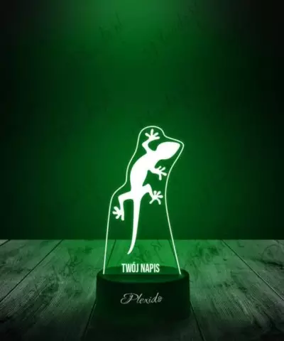 Lampka LED 3D Plexido Prezent Gad Jaszczurka Gekon - 2