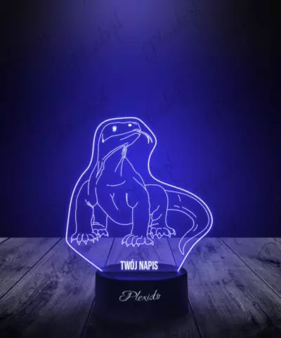 Lampka LED 3D Plexido Prezent Waran z Komodo - 3