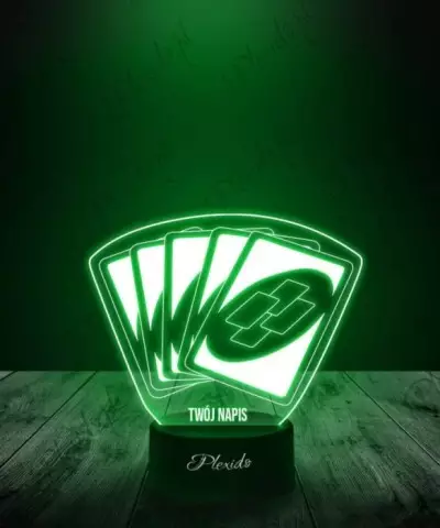 Lampka LED 3D Plexido Prezent Karty Uno - 2