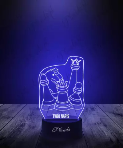 Lampka LED 3D Plexido Prezent Szachy Pionki - 2