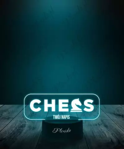 Lampka LED 3D Plexido Prezent Szachy Koń Chees - 1
