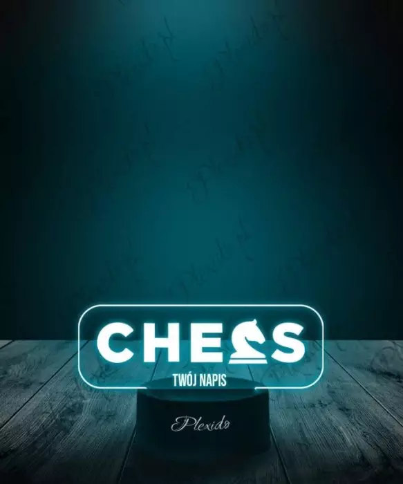 Lampka LED 3D Plexido Prezent Szachy Koń Chees - 1