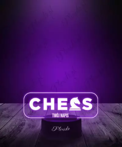 Lampka LED 3D Plexido Prezent Szachy Koń Chees - 2