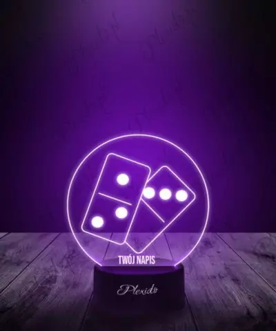 Lampka LED 3D Plexido Prezent Klocki Domino - 1